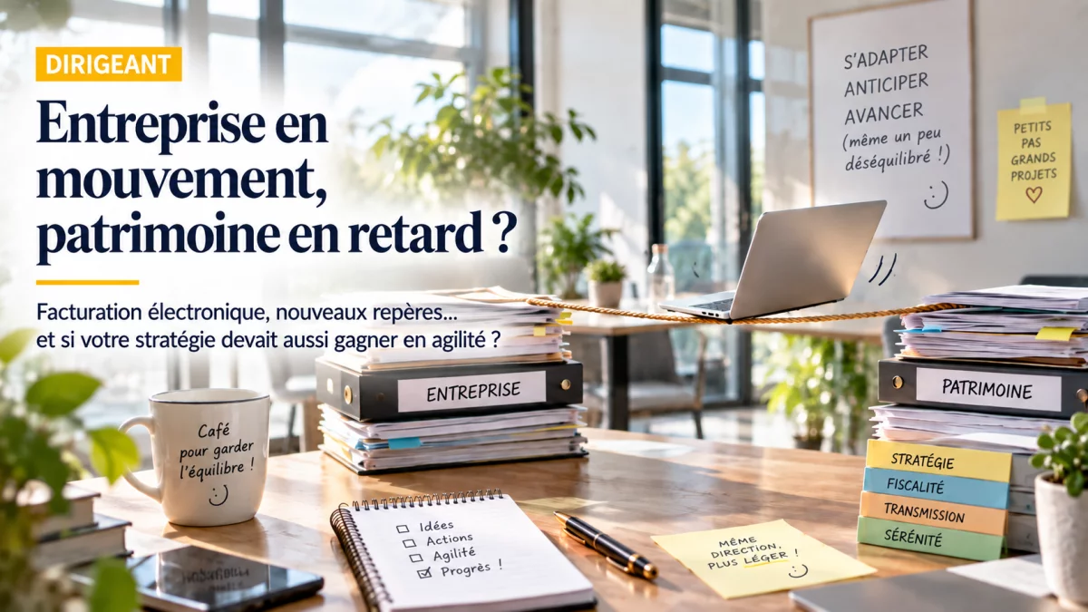 Dirigeant : rester agile pour accompagner les évolutions de votre entreprise et de votre patrimoine