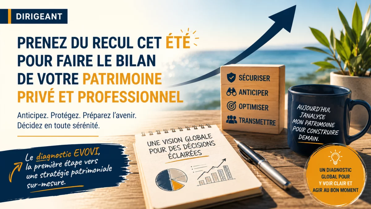 Dirigeant : profitez de l’été pour faire le bilan de votre patrimoine, pas seulement de votre entreprise