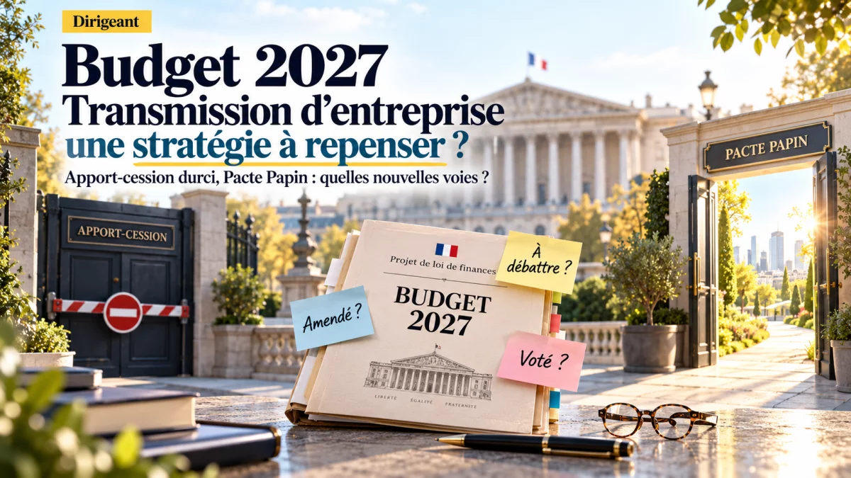 Transmettre son entreprise en 2027 : l’apport-cession se referme, le pacte « Papin » s’ouvre