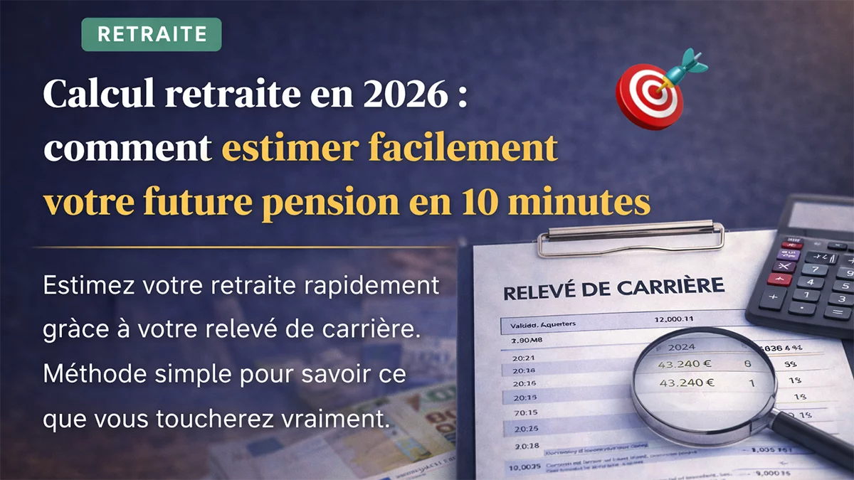 Calcul retraite en 2026 : comment estimer facilement votre future pension en 10 minutes