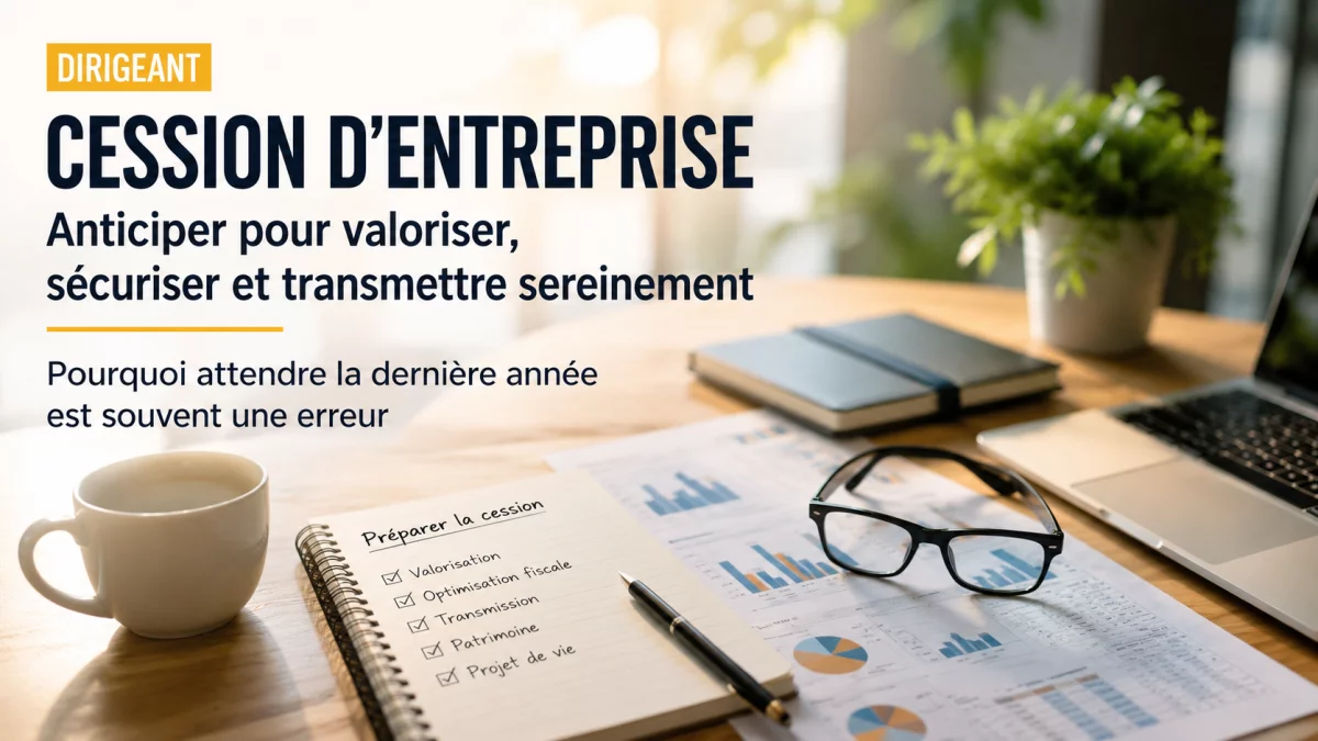 Préparer la cession de son entreprise : pourquoi attendre la dernière année est souvent une erreur
