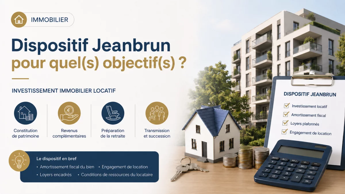 Investissement immobilier sous dispositif Jeanbrun : pour quel(s) objectif(s) ?