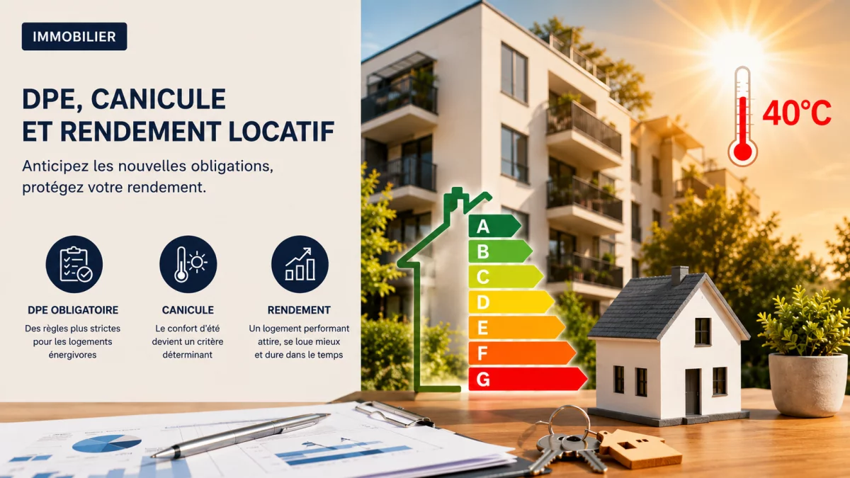 Immobilier locatif : Diagnostic de performance energétique (DPE), canicule et rendement, le trio à surveiller