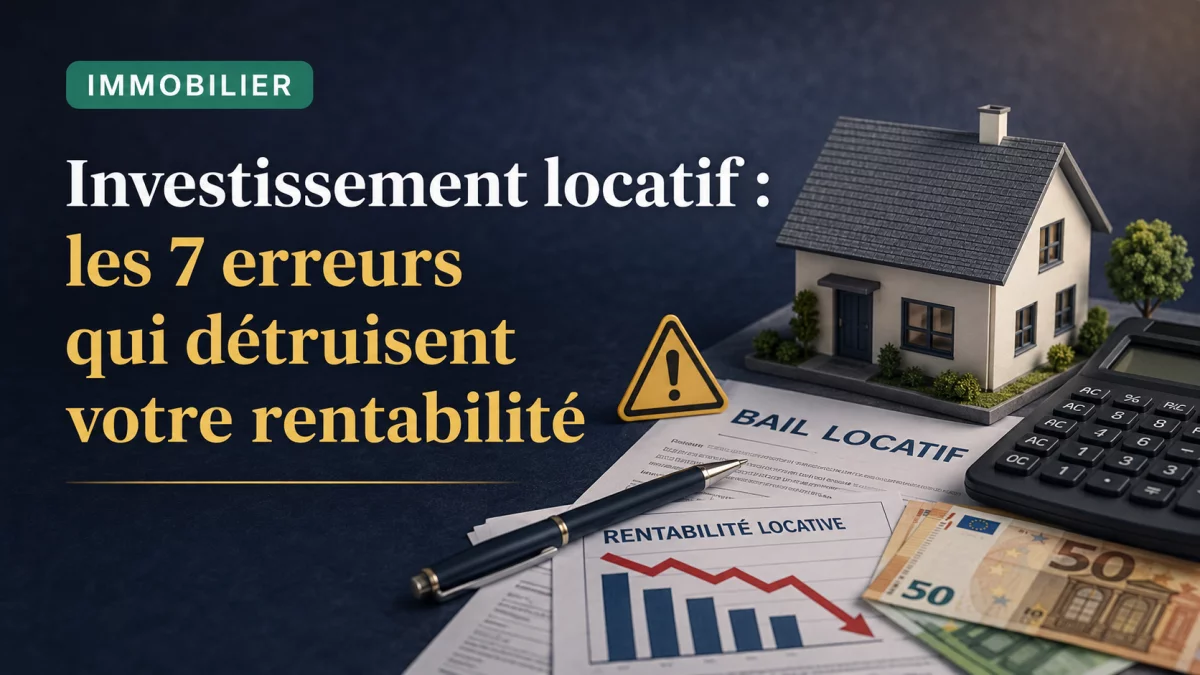 Investissement locatif : les 7 erreurs qui détruisent votre rentabilité