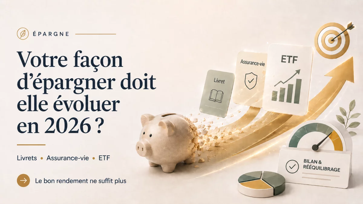 Livrets, assurance-vie, ETF : votre épargne est-elle encore adaptée à vos objectifs en 2026 ?