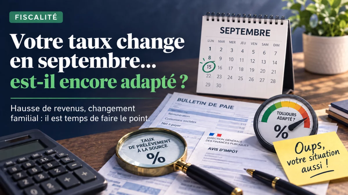 Prélèvement à la source en septembre 2026 : votre taux est-il encore adapté à votre situation ?