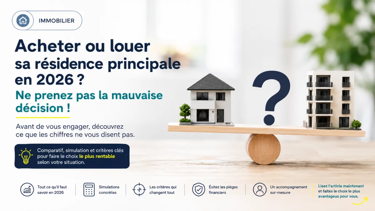 Acheter sa résidence principale en 2026 : bonne idée ou piège financier ?