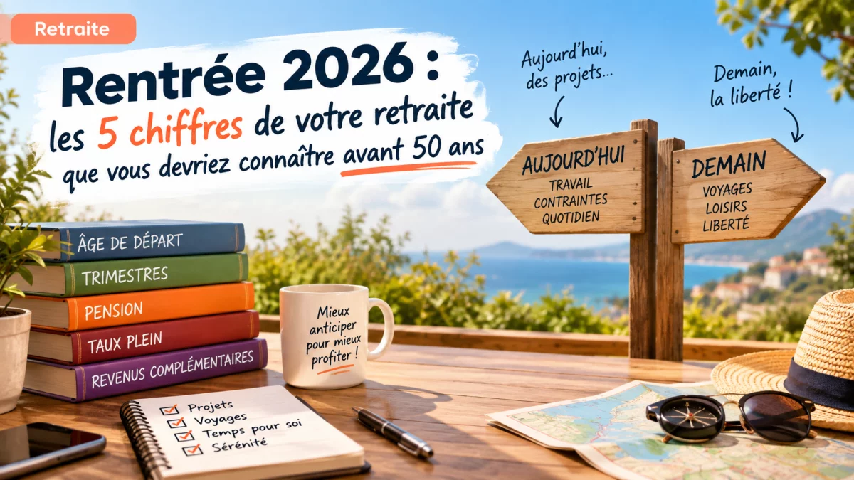 Rentrée 2026 : les 5 chiffres de votre retraite à connaître avant 50 ans
