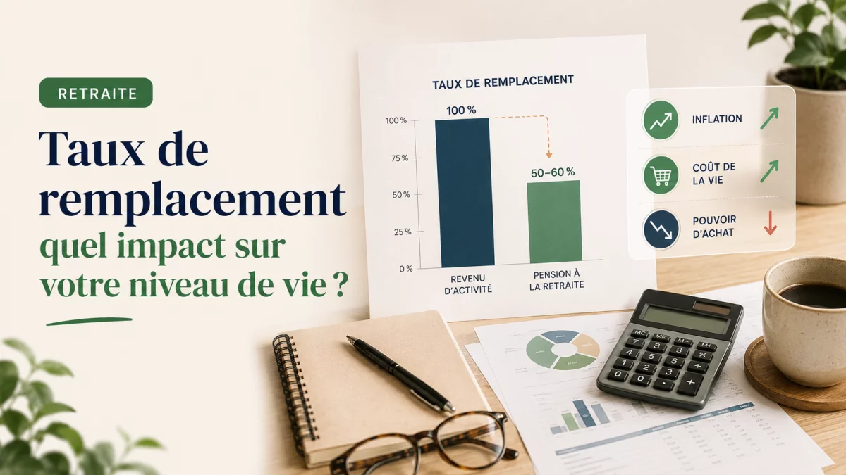 Taux de remplacement retraite : pourquoi les futurs retraités doivent anticiper la baisse de leur niveau de vie